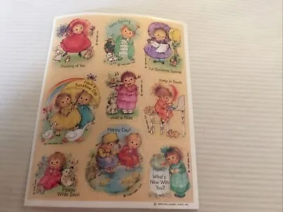 Vintage Mary Hamilton Hallmark Sticker Sheet Adorable Children Friends Unused • $7.50