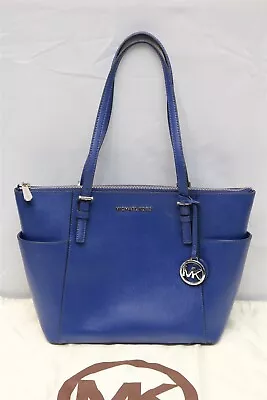 Michael Kors Jet Set Saffiano Leather Tote - Electric Blue - With Dust Bag • $23.50