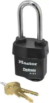 Master Lock 6121KALJ-12G101 Padlock: Lam. Steel Keyed Alike 5/16  Shackle Diam • $42.16