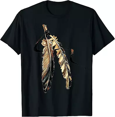 Southwest Native American Indian Tribal Art Colorful Feather T-Shirt • $13.73