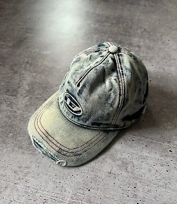 Diesel D Logo Distressed Washed Style Avant Garde Cap • $75