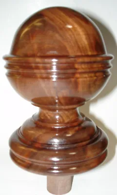 Wood Finial Unfinished For Newel Post Finial Or Cap #22 • $26.95