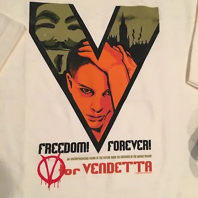V For Vendetta Movie Promo Pack (NEW) Rare T-Shirt Hat • $140