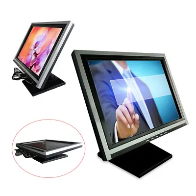 15 /17  Restaurant LCD Display Touch Screen Monitor W/ Multi-Position POS Stand • £160