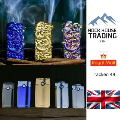 Lighter Electric Rechargeable Arc Usb Windproof Flameless Dual Plasma BOXED!! • £10.99