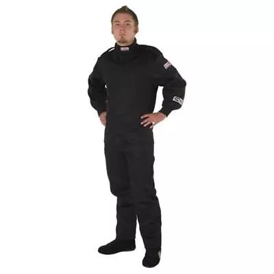 G-FORCE Racing 4127MEDBK Driving Pants Single Layer Pyrovatex Medium Black Ea • $75