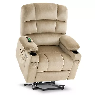 MCombo Dual Motor Power Lift Recliner Chair Fabric 7679 • $699.90