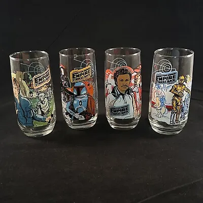 Set Of 4 Star Wars The Empire Strikes Back 1980 Burger King/Coca Cola Glasses  • $126