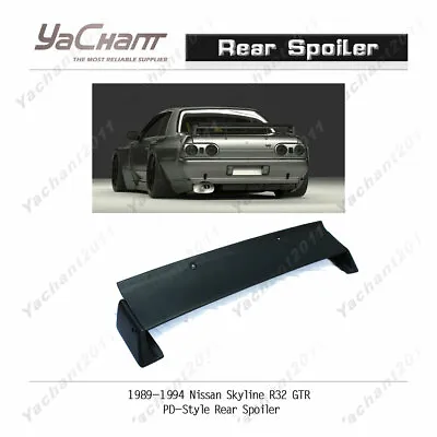 Fiber Glass Rear Spoiler Fit For 89-94 Nissan Skyline R32 GTR PD-Style GT Wing • $269