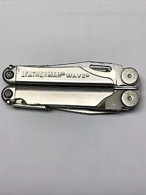 Leatherman Wave Vintage Multi-Tool Pliers Scissors Knife File & More Dated 04/10 • $49.99