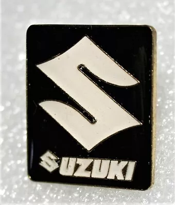 Vintage 1980s Suzuki Motorcycle  S  Collectible Lapel Hat Pin New NOS • $11.99