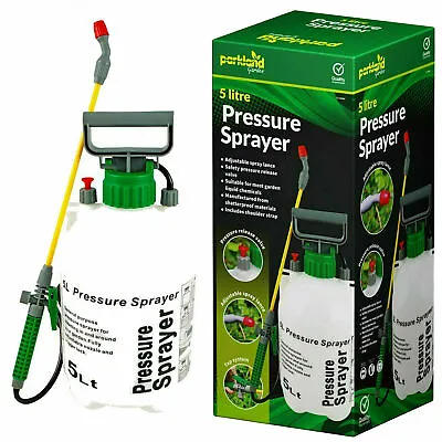 £13.95 • Buy 5 Liter Garden Pressure Sprayer Portable Hand Pump Chemical Weed Spray Bottle