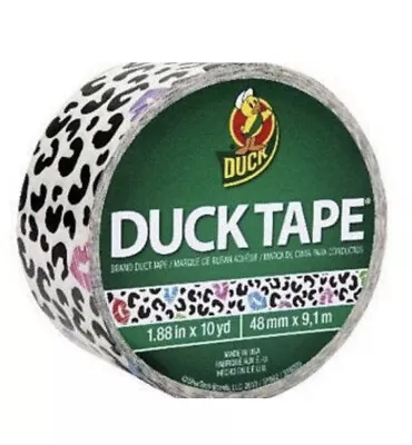 NEW/SEALED Cheetah Kisses Duck Tape Rare Craft Duct Tape Single Roll 10 Yards • $10.99