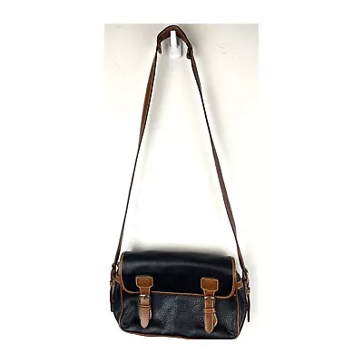 Vintage Lisa Loren Cross Body Bag Adjustable Shoulder Strap Partially Leather • $20