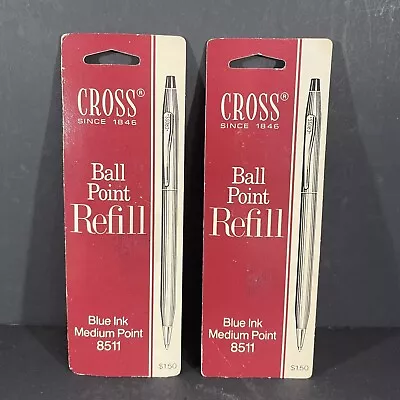 Vtg Cross Ball Point Pen Refills Blue Ink Medium Point New Old Stock #8511 • $12.99