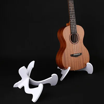 $8.60 • Buy Foldable Ukulele Stand Hardwood Guitar Bass Violin Mandolin Banjo Holder_Q &SL