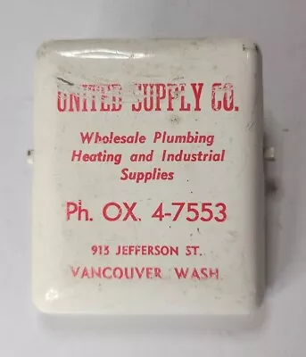 Vintage Vancouver Washington Advertising Clip United Supply Co Clark County Wa • $14.99