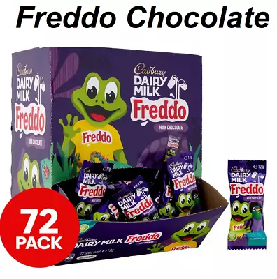 72 X Chocolate Freddo Frog Snack Size Treats Kids Party Lollies Cadbury Choc • $44.90