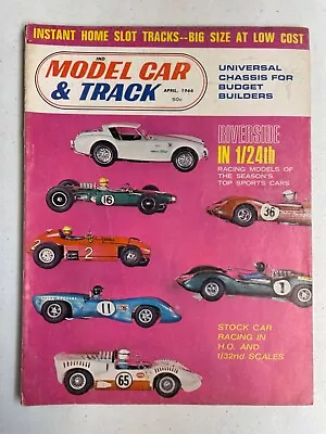 MODEL CAR & TRACK Magazine April 1966 AMT BZ Classic Monogram • $7.95