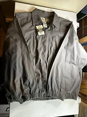 Vintage W/ Tag! Merrill And Forbes Outfitters Canvas Utility Grey Jacket Mens XL • $26