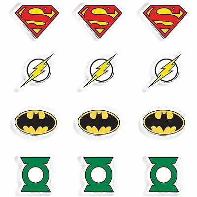 $2.99 • Buy Justice League Birthday Party Favours Prizes Pack Of 12 Mini Erasers Rubbers