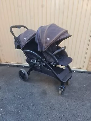 Joie Evalite Duo Double Tandem Baby Stroller Pushchair  Black  • £90