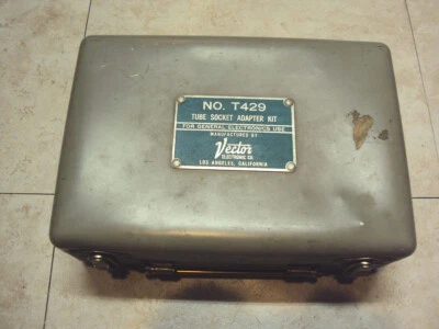 $495 • Buy Vector T429 Vacuum Tube Socket Adapter Kit 11 Socket Units Very Old Rare!