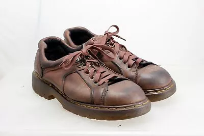 Doc Martens Men's 9351 Brown Leather Ridgeback Oxford Size 10 Vintage Made In UK • $49