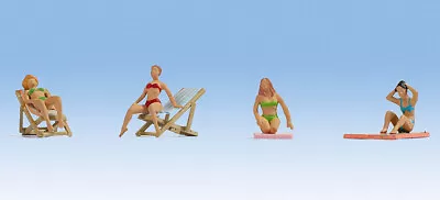  N Scale NOCH 36851 Female Swimmers/ Sunbather In Bikinis 1/160 Bather Figures   • $24.65
