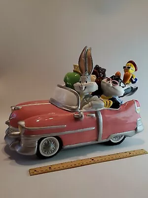 Warner Bros. Studio Store Looney Tunes Pink Convertible Cookie Jar 1999 EUC  • $164.98