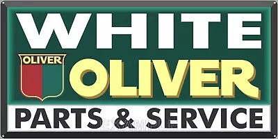 White Oliver Tractors Farm Dealer Vintage Sign Remake Aluminum Size Options • $60.45