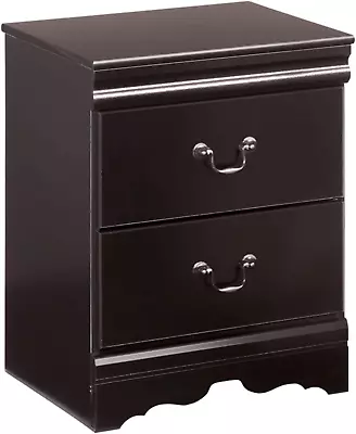 Ashley Huey Vineyard Traditional 2 Drawer Nightstand Black • $182.99