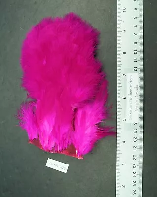 Dyed Pink Hen Rump Marabou Patch Lot-SF 223 • $4.99