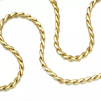Auth Cartier Chain Necklace Twist 50cm 18K 750 Yellow Gold  • $2304.20