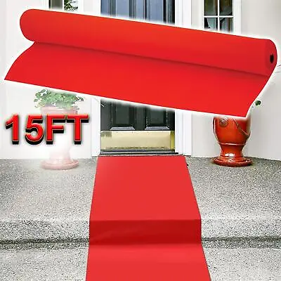 15FT Hollywood VIP Red Carpet Party Floor Runner Prom Birthday Prop Decoration • £6.65