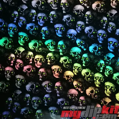 Hydrographics Dip Hydrographic Film Water Transfer Printing Prism Skulls DD911 • $14.99