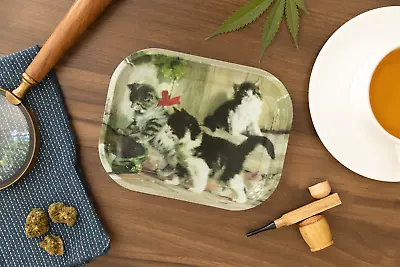 Kittens Meeting Cat Scatter Tray Serving Trays Dish Melamine Dishwasher Safe  • £7.99