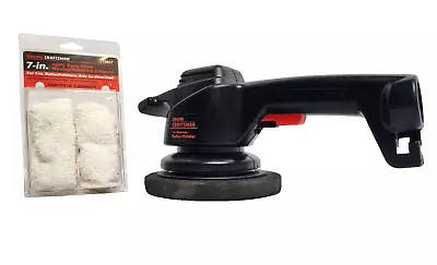 Sears Craftsman Right Angle Buffer/Polisher 7 Inch With 2 Polishing Bonnets • $18.97