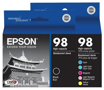 Epson 98 T098 Ink 6-Pack GENUINE For Artisan 700 710 725 730 800 810 835 387 • $55.99