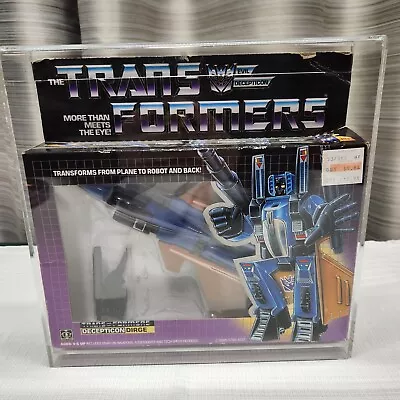 1985 G1 Transformers Decepticon Seeker Dirge Complete Figure In Box  • $180