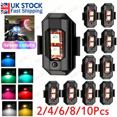 7Colors Wireless LED Strobe Light Flashing Signal Lights Rechargeable Waterproof • £6.99