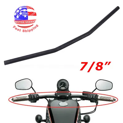 7/8 /22mm Motorcycle Handlebar Flat Type Drag Bar For Chopper Bobber Cafe Racer • $36.19