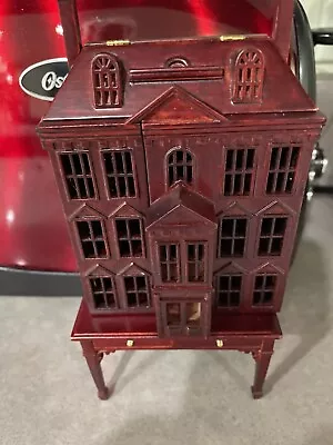 Pickering Doll's Dollhouse In Mahogany By JBM - Dollhouse Miniature New In Box • $165