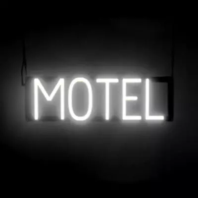 MOTEL LED Sign - White | Neon Signs For Hotels & Motels | Motel Sign With 8 Anim • $249.28