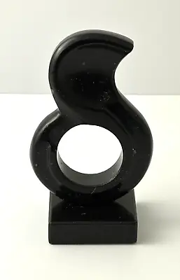 Leonardo Nierman Style Mid Century Modern Black Onyx Abstract Stone Sculpture • $29.59