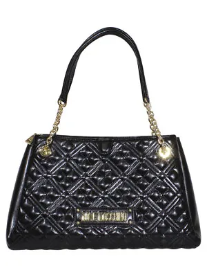 Love Moschino Women's Quilted Shopper Shoulder Handbag Black JC4205PP0BKA0 • $208