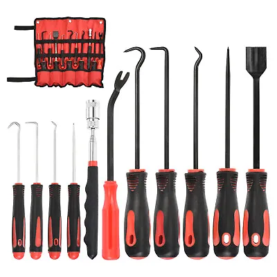 11Pcs Precision Hooks Pick Up Set Gasket Scraper Magnetic Telescoping Tool Set • $49.76