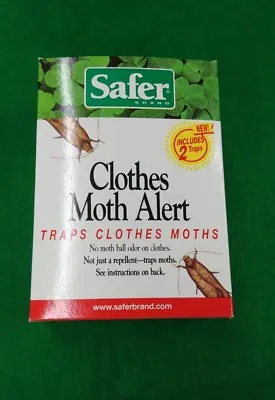 SAFER CLOTHES MOTH Alert TRAP (2 Traps Pack) • $7.88