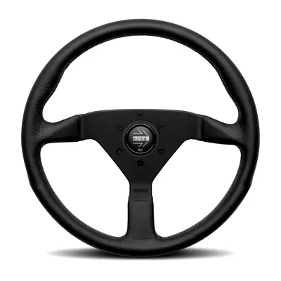 MOMO Motorsport MONTECARLO Steering Wheel Black Leather 350mm MCL35BK1B • $194.90