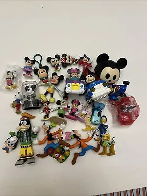 Disney Action Figures Lot X 28. Mickey Mouse Minnie Mouse Pluto Goofy • $15